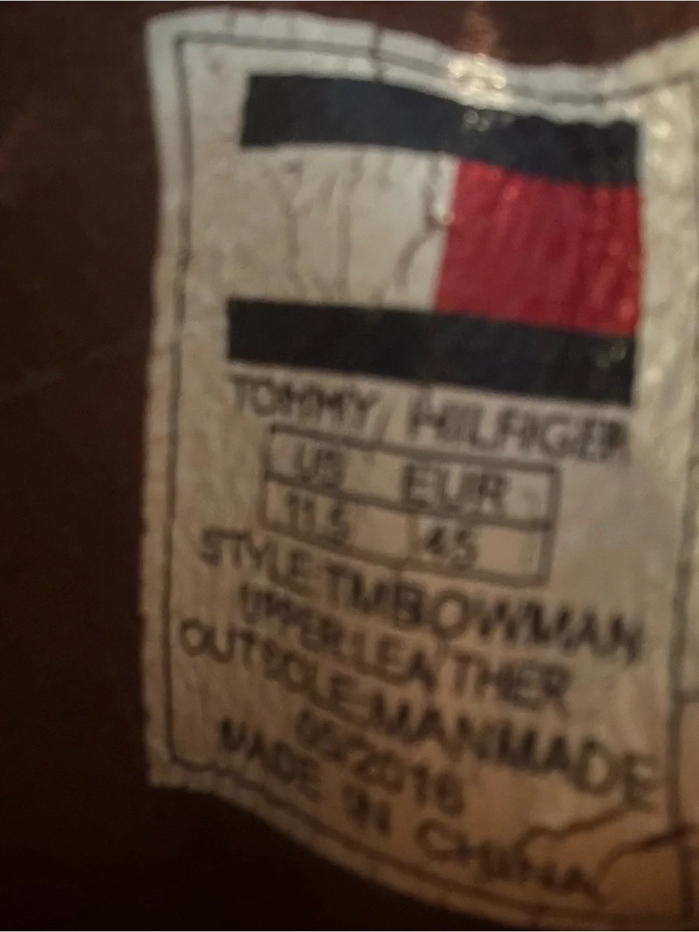 Tommy Hilfiger Men's Tan Leather Bowman Shoes